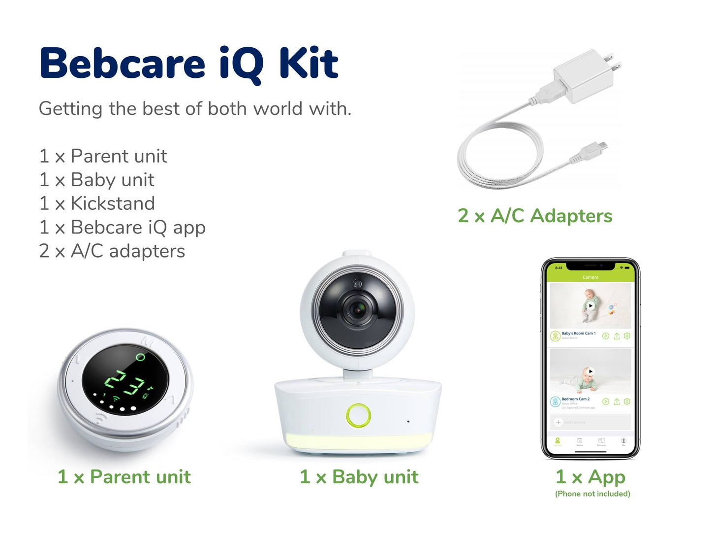 BEBCARE IQ - جهاز مراقبة الأطفال عالي الدقة بتقنية واي فاي
