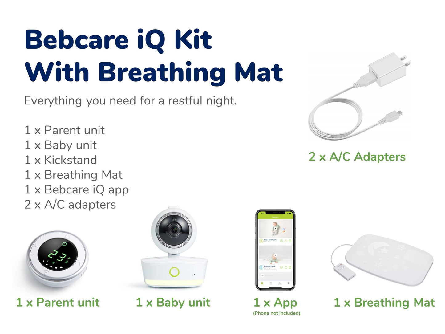 BEBCARE IQ - جهاز مراقبة الأطفال عالي الدقة بتقنية واي فاي