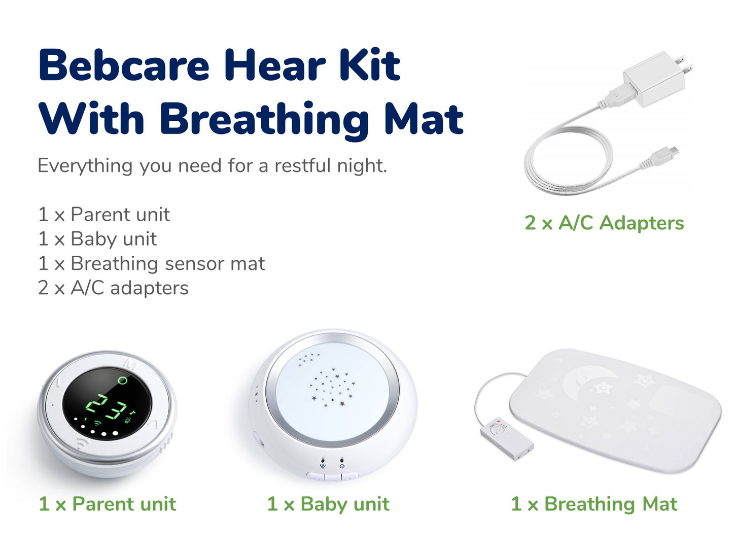 BEBCARE HEAR - جهاز مراقبة الطفل الصوتي الرقمي